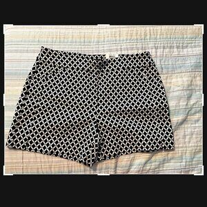 inc. Shorts, Black and White, Size 12